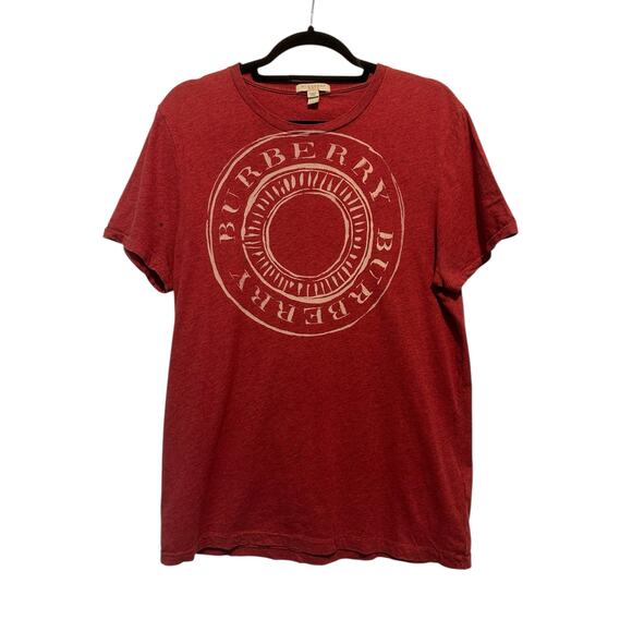 Burberry red circular logo short sleeves t shirt size Medium - Picture 13 of 13